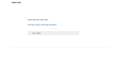 Desktop Screenshot of lottery.brevardtimes.com